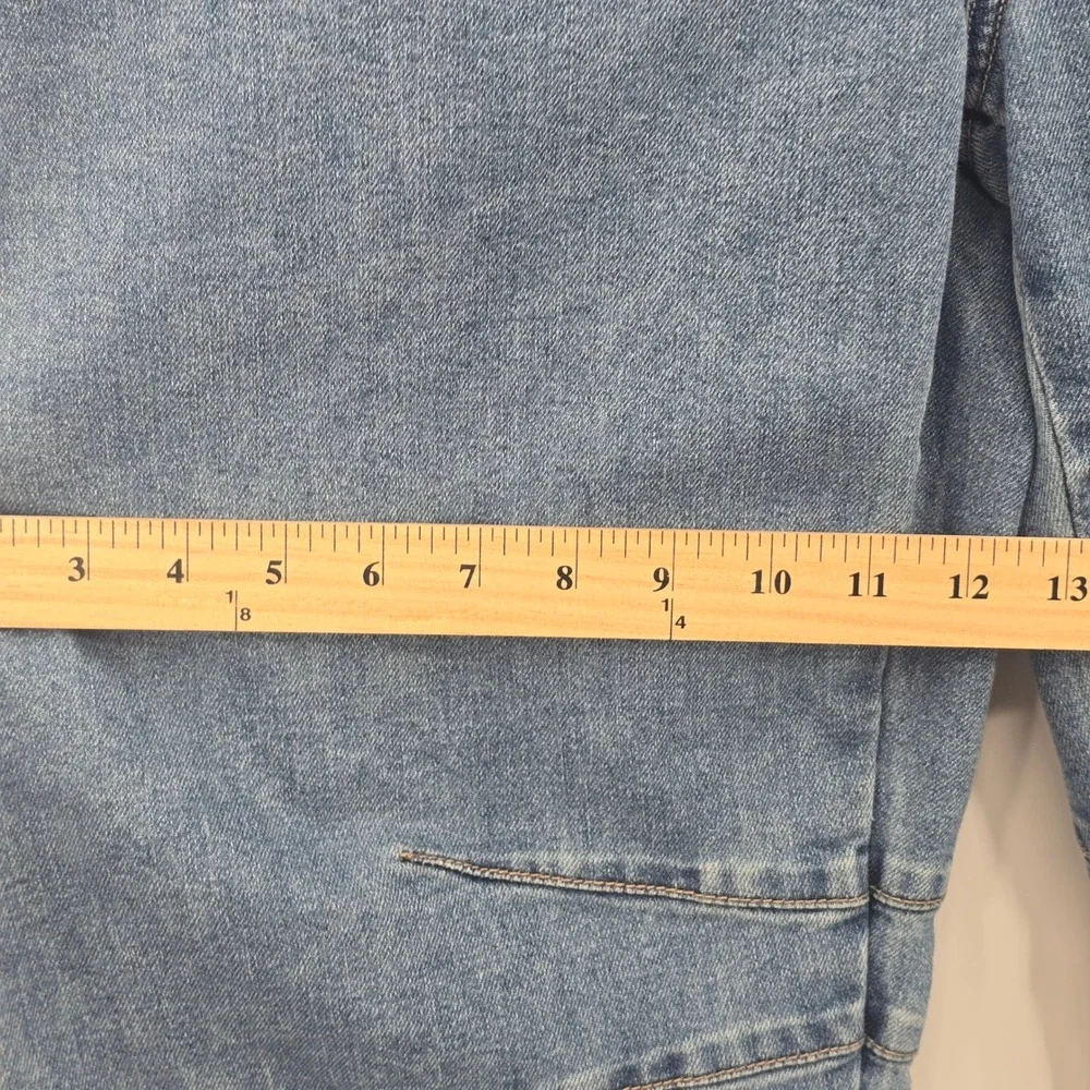 9th & Main Jeans Womens 14 Barrel Leg Jeans Medium Wash High Rise Cropped